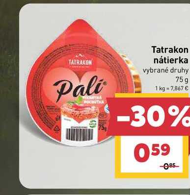 Tatrakon nátierka vybrané druhy 75g