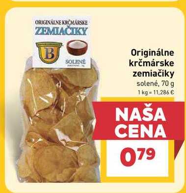 Originálne krčmárske zemiačiky solené, 70 g 