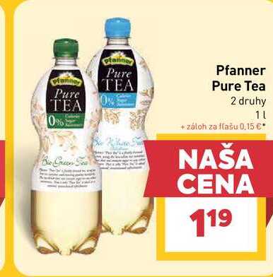 Pfanner Pure Tea 2 druhy 1l