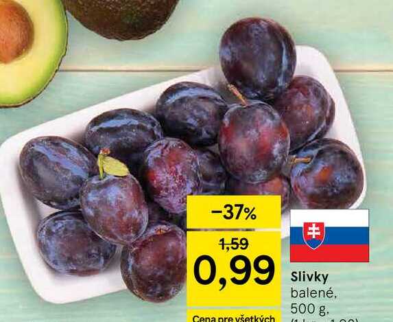 Slivky balené 500 g 