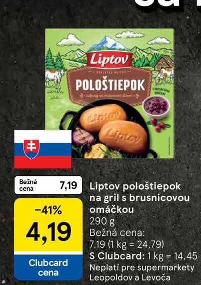 Liptov pološtiepok na gril s brusnicovou omáčkou 290 g