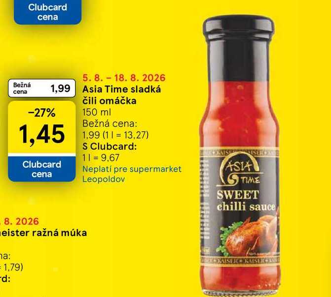 Asia Time sladká čili omáčka 150 ml