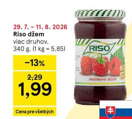 Riso džem viac druhov 340 g