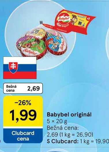 Babybel original 5 x 20 g