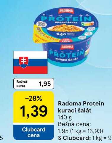 Radoma Protein kurací šalát 140 g