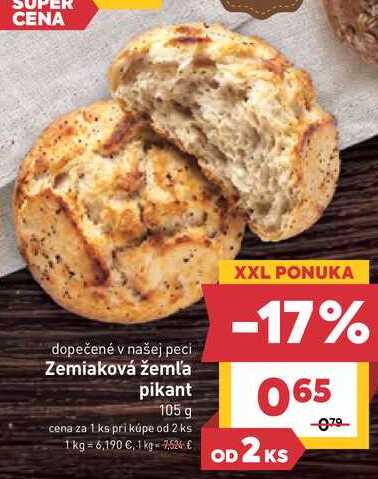 Zemiaková žeml'a pikant 105 g