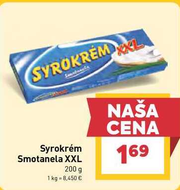 Syrokrém Smotanela XXL 200 g