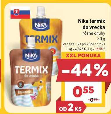 Nika termix do vrecka rôzne druhy 80 g