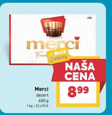 Fine Merci dezert 400 g