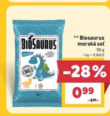 Biosaurus morská soľ 50 g 