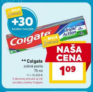 Colgate zubná pasta 75 ml