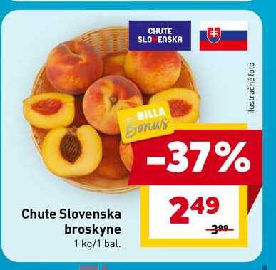 Chute Slovenska broskyne 1 kg/1 bal.