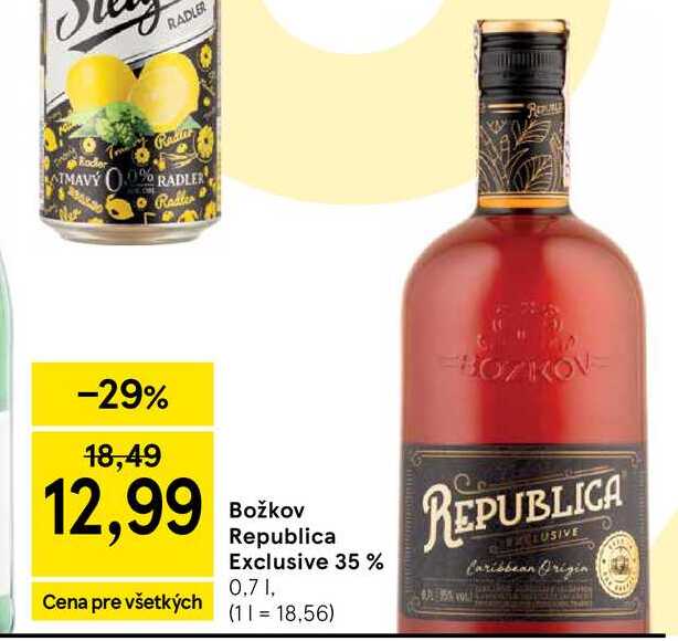 Božkov Republica Exclusive 35 % 0.7 l