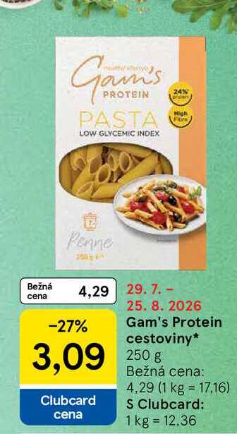 Gam's Protein cestoviny 250g