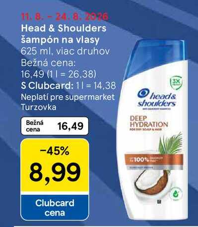 Head & Shoulders šampón na vlasy 625 ml