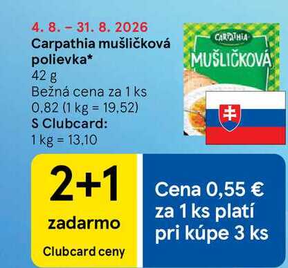 Carpathia mušličková polievka 42 g 
