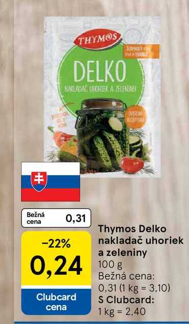 Thymos Delko nakladač uhoriek a zeleniny 100 g