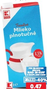 K-Classic Trvanlivé mlieko