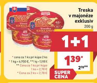 Treska v majonéze exklusiv 200 g