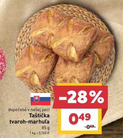 Taštička tvaroh-marhuľa 85 g 
