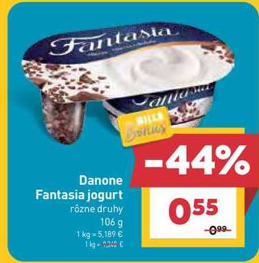 Danone Fantasia jogurt rôzne druhy 106 g