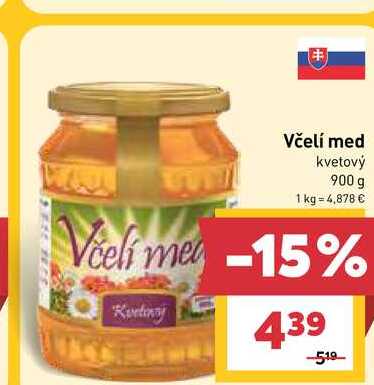 Včelí med kvetový 900 g