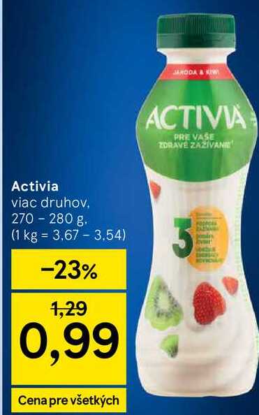 Activia viac druhov 270 - 280 g
