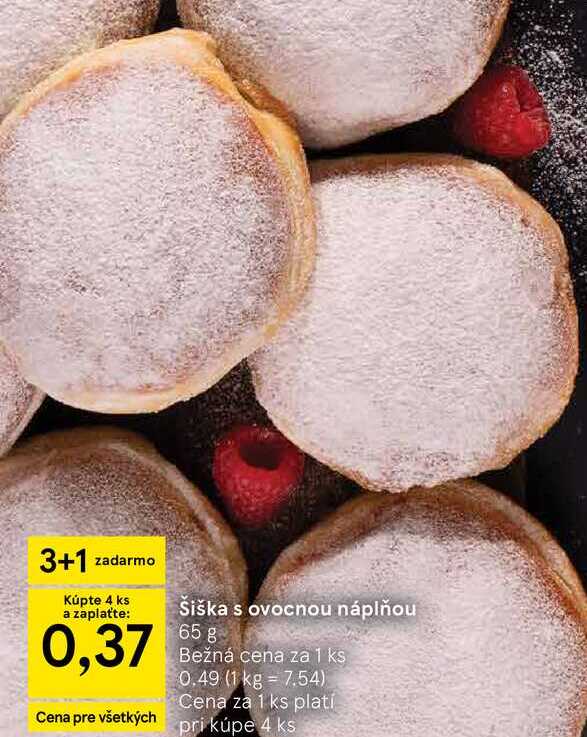 Šiška s ovocnou náplňou 65 g