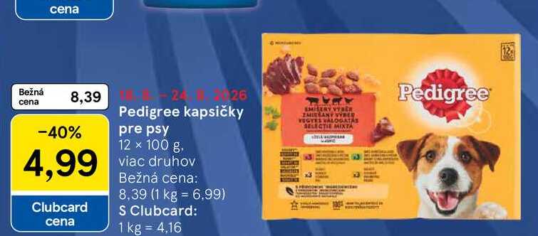 Pedigree kapsičky pre psy 12 × 100 g