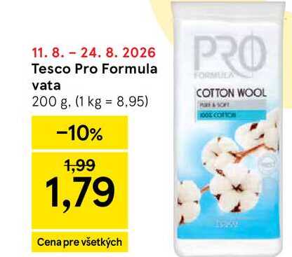 Tesco Pro Formula vata 200 g