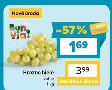 Hrozno biele voľné 1 kg