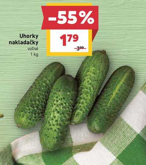 Uhorky nakladačky voľné 1 kg