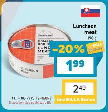 Luncheon meat 190 g