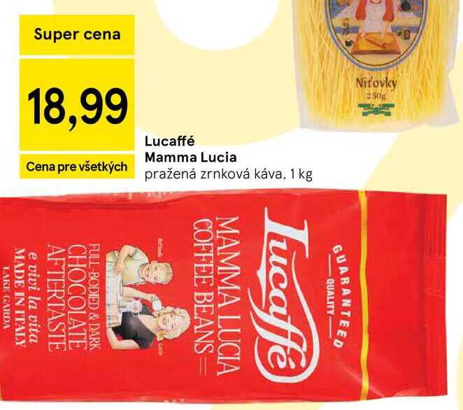 Lucaffé Mamma Lucia pražená zrnková káva, 1 kg