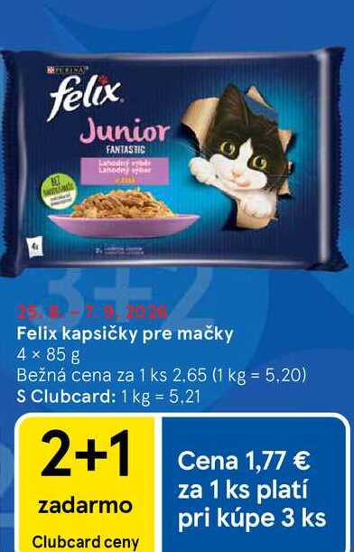 Felix kapsičky pre mačky 4 x 85 g