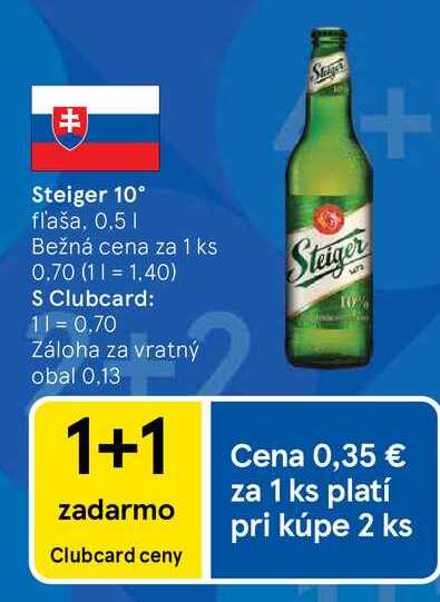 Steiger 10° fľaša, 0.5 L