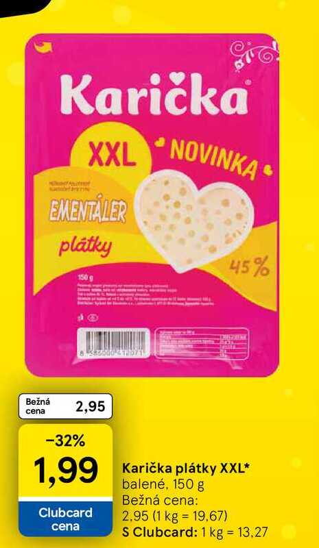 Karička plátky XXL balené, 150 g