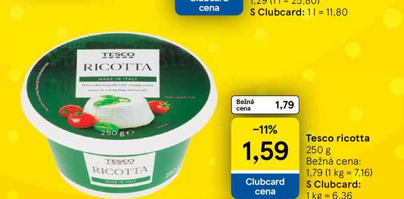 Tesco ricotta 250 g 