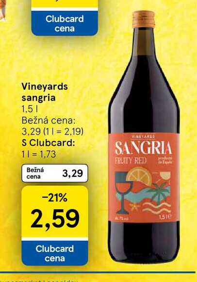 Vineyards sangria 1,5l