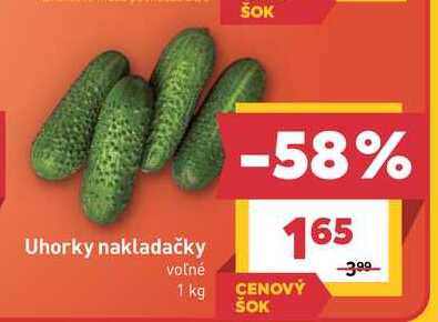 Uhorky nakladačky voľné 1 kg