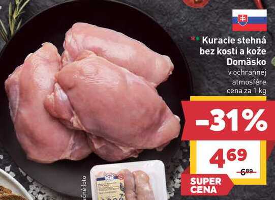 Kuracie stehná bez kosti a kože 1kg
