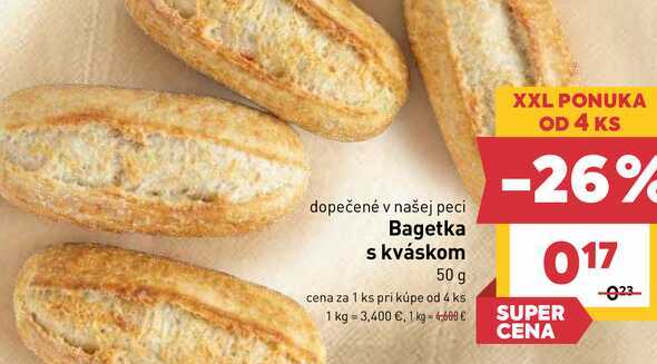 Bagetka s kváskom 50 g