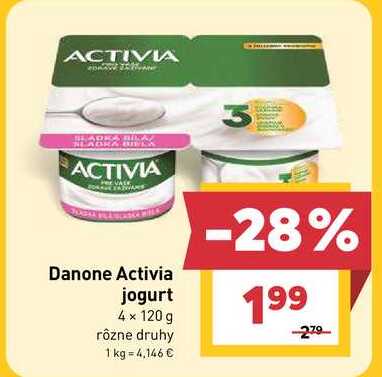 Danone Activia jogurt 4 x 120 g