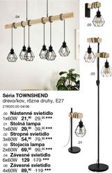 Séria TOWNSHEND-Stropné svietidlo