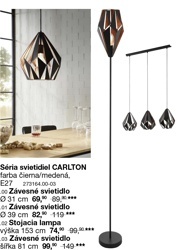 Séria svietidiel CARLTON-Závesné svietidlo