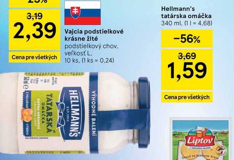 Hellmann's tatárska omáčka 340 ml