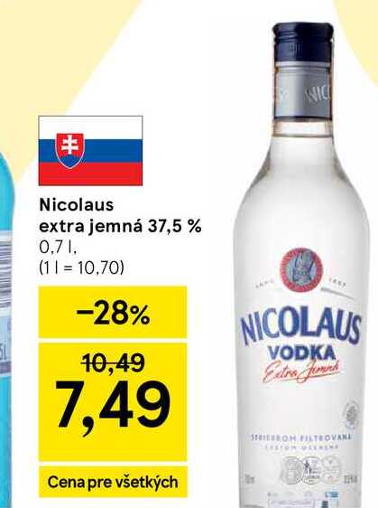 Nicolaus extra jemná 37,5 % 0,7 l