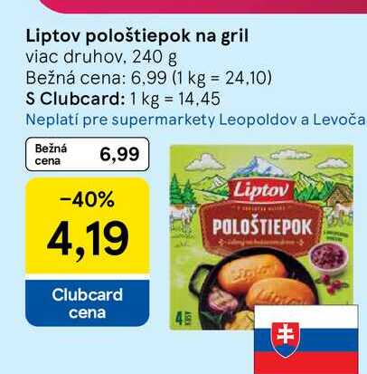 Liptov pološtiepok na gril viac druhov, 240 g