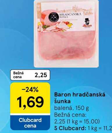Baron hradčanská šunka 150 g
