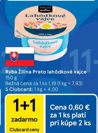 Ryba Žilina Preto lahôdkové vajce 150 g